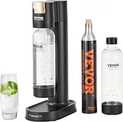 VEVOR Sparkling Water Maker, Soda Maker Machine for Home Carbonating, Soda Maker with 2 BPA-free 1L PET Bottles, CO2 Cylinder (Not Contain CO2 GAS) Compatible with Mainstream Screw-in 60L CO2 Cylinder