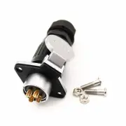 1Set WP20 4Pin Waterproof Aviation Plug Cable Connector Chassis Panel Mount