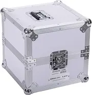 Premium Quality White Series Flight Heavy Duty Deluxe LP CASE Engineered to Hold 80 PCS Complete with Removable Cover High-Density EVA Poly Foam Inside Padding DEEJAYLED TBHLP80WHITE, black, Deejayled White Case for 80 Lp Records