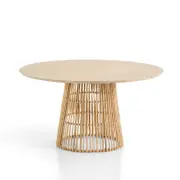 Tamborine Indoor Mango wood 1.4m Round Dining Table
