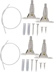LOLIPPYY 2Sets Tip Furniture Anchors Earthquake Straps for Bookcase Dresser Cabinets Secure Heavy Furniture to Wall for Proofing Safety