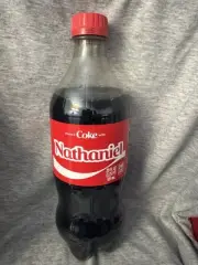 Share a Coke with Nathaniel 2025 Personalized Gift Coca~Cola Bottle 20oz Nate