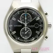 CITIZEN Eco Drive Watch Black Titanium Solar CA7090 87E