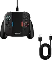 Mcbazel Charging Grip Compatible with Nintendo Switch 2 Joy Cons, Play While Charging, Portable Controller Charger Grip for Switch 2 Joy Con, Black