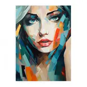 Modern Art Girl Canvas Print
