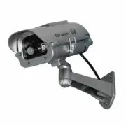 Solar Power Dummy Security Camera Fake LED Blink Light Outdoor Surveillance CCTV