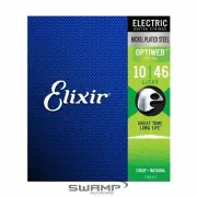 Elixir 19052 Optiweb Nickel Plated Electric Guitar Strings - Light Gauge 10-46
