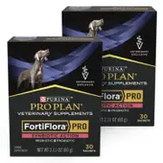 Purina Pro Plan Veterinary Pro Plan FortiFlora PRO Canine Probiotic (30 x 1g sachets) (2 Pack) | Pet Supplement