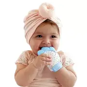 Teething Mitten Baby Infant 4 Pc Soothing Silicone Mitt Stimulating Teether Toy