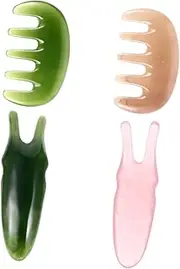 GANAZONO 1Set Y Shaped Face Nose Massager Scraping Tool Massage Comb for Scalp Relief Safe for Skin Lightweight Portable for Skincare Relaxation