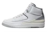 Nike Air Jordan 2 Retro White Cement Grey Sail Black DR8884-100 sz 15 Men's