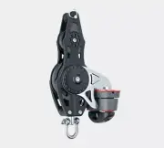 Harken 2624 57mm 2.25" Carbo Airblock Fiddle Sailboat Block Becket 150 Cam Cleat