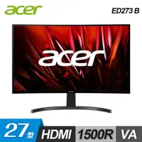 在飛比找三井3C購物網優惠-【Acer 宏碁】ED273 B 27型 VA 1500R 