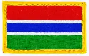 THE GAMBIA GAMBIAN FLAG PATCHES backpack PATCH BADGE IRON ON NEW EMBROIDERED