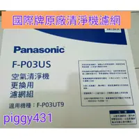 在飛比找蝦皮購物優惠-<全新原廠公司貨>Panasinic 國際牌 空氣清淨機濾網