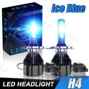 H4/9003 LED Headlight Conversion Kit High/Low Beam 8000K Ice Blue Light Bulbs (for: Smart)