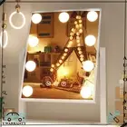 Make Up Mirror LED Hollywood Mirror Vanity with 9 Lights 3 Modes Desktop Mirror