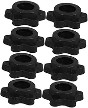 LOORGVEL 8pcs Barbell Nut Collars Secure Dumbbell Locking System for Fitness Training Compatible Home and Gym Equipment Efficient Weight Lifting Accessories