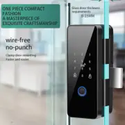 Smart Tuya Electronic Wifi Bluetooth Glass Door Fingerprint Lock Office Lock