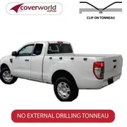 PX Ranger Super Cab Ute, Clip On Style Tonneau Cover, No Sports Bars, No Headboard
