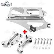 Detachable Two-Up Tour Pack Pak Mount Rack w/ Docking Kit For Harley 2009-2013