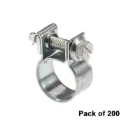 Tridon Nut & Bolt Hose Clamps 8mm - 10mm Carbon Zinc Plated Pack of 200