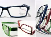 contemporary READING GLASSES modern design WHITE STRIPE powers +1.25 +1.50 +1.75