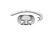 Mirage Sunsets Mask and Snorkel Underwater Swimming Activity Set White