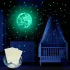 Wall Stickers Luminous Stars Moon Planet Decal Glow In The Dark Kids Room Decor