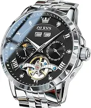 [OLEVS] Couples Watches for Him and Her - Ultra Thin Quartz Analog Women's and Men's Wrist Watches - Lovers Wedding Gift Set of 2