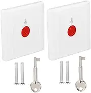 Fire Emergency Button 2pcs Alarm Button for Home Mall Hospital Emergency Call Switch Pc Material