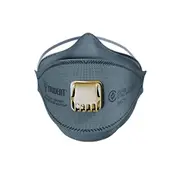 Respirator Mask P2 TRIDENT® Flat Fold Carbon Valved Box of 20 RTCFFP2CEV
