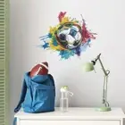 Removable Wall Mural DIY Soccer Decals Creative Wall Art Home Decor
