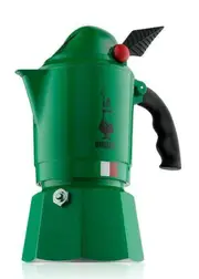 Moka Alpina Espresso Coffee Maker, Green, 3 Cup