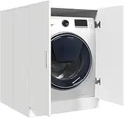 Washing Machine Cabinet White 71x71.5x91.5 cm Storage Organizer Home Furniture