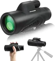 [Astromania] Monocular Telescope 8x42 HD K9 Prism - High Power & Compact, Waterproof, Fogproof, Shockproof for Birdwatching, Camping, Wildlife - Multi-Coated Optics, Rubber Armor & Non-Slip Grip