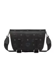 MCM Logo Printed Messenger Bag One size black