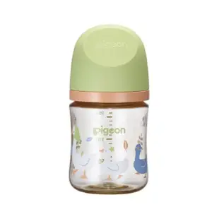 【寶寶共和國】Pigeon貝親 第三代母乳實感寬口彩繪款PPSU奶瓶160ml(兩款彩繪/貓狗派對/農場物語)