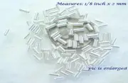 100 Charming Silver Plated Coil Metal Beads Stylish Spacers