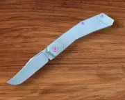 Jack Wolf Knives - BIONIC JACK - TITANIUM STONEWASHED - w/ FREE Skiff Bearings