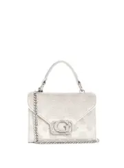 GUESS Women's White Zalina Mini To Handle Bag