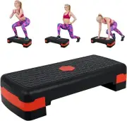 Aerobic Step, Home Gym Exercise Stepper Platform, Height Adjustable Cardio Wo...