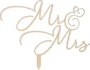 Wedding Cake Topper - Mr and Mrs