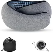 Obemary Travel Pillow, Neck Pillow, Neck Pillow for Traveling, 360° Travel Neck Pillows for Airplanes, Memory Foam Airplane Pillow, Soft Airplane Neck Pillow Stowable Travel Pillows for Airplanes