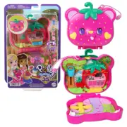 NEW - Polly Pocket Straw-Beary Patch Micro Doll Playset