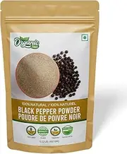 Organic Zing Black Pepper Powder | Add Flavor To Your Dish | Natural and Pure | Packed and Produced in India - 100 g / 3.5 oz
