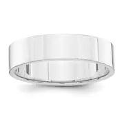 Solid 14K Yellow Gold White Gold 5mm Flat Men's/Women's Wedding Band Ring Size 6