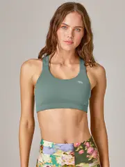 Sports Bras & Crop Tops for Women. Running Bare Activewear - Power Up Peach Sports Bra