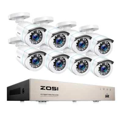 Home Security System H.265+8CH DVR 4/8pcs 2.0MP 1080p Night Vision Camera Kits