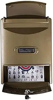 Exquisite Mailbox Post Box Wall Mounted Waterproof Mailbox Aluminum Galvanized Sheet Letter Box with Visible Window Drop Box Simple Parcel Box Safer